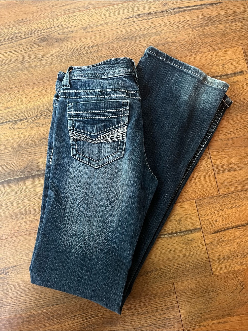 Women’s Dark Wash Blue Jeans - Classic Straight Leg